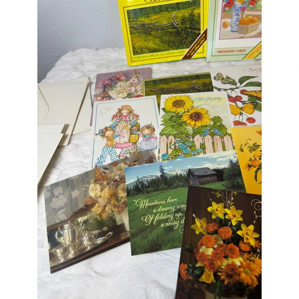 Vintage Current Inc Greeting Card Lot Birthday Friendship Floral Nature 80s 90s